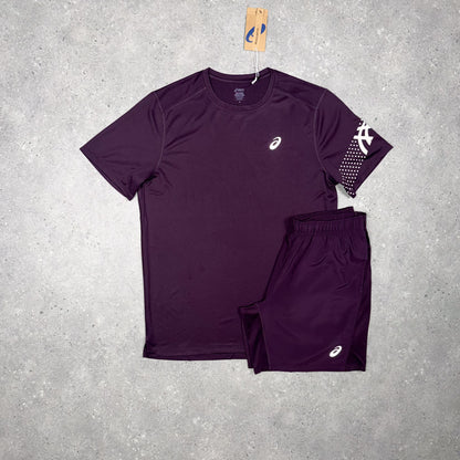 Asics Icon Tri Set (Maroon)