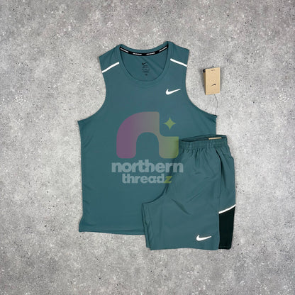 Nike Miler 3.0 Vest Set (Dark Teal)
