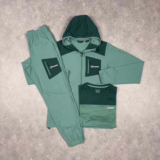 Berghaus Woven Tracksuit Tri Set (Green)