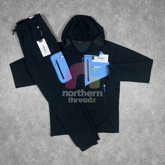 Berghaus Cotton Tracksuit (Black/Blue)