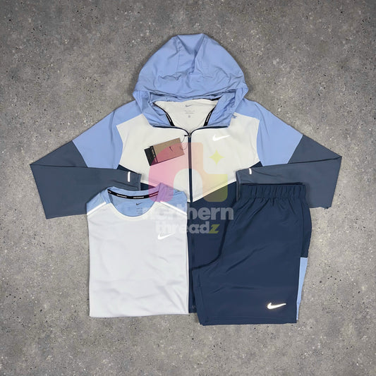 Nike Windbreaker Tri Set (White/Blue)