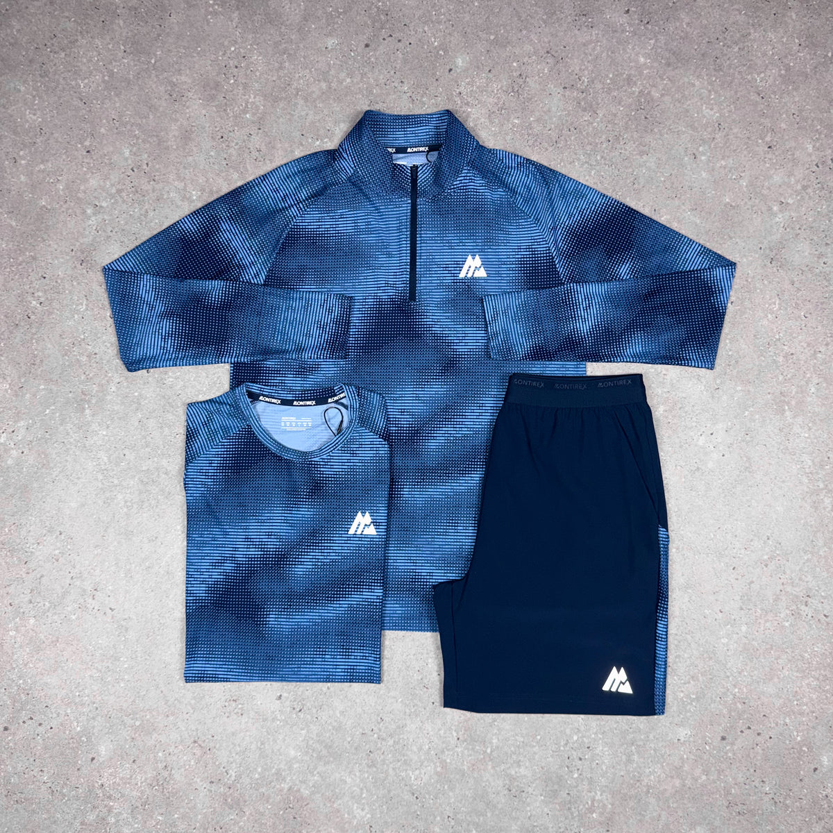 Montirex Multi 1/4 Zip Tri 'Blue'