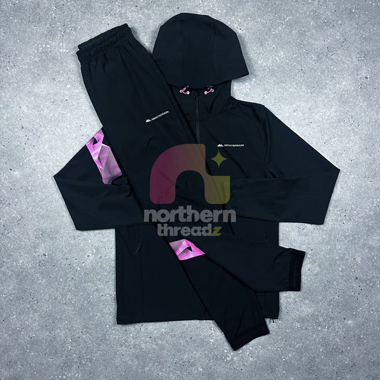 Monterrain Graf Woven Tracksuit (Black/Pink)