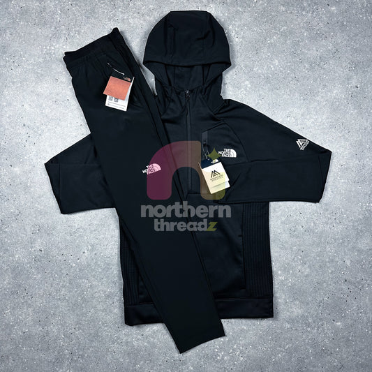 The North Face 1/2 Zip Hoodie Tracksuit (Black)