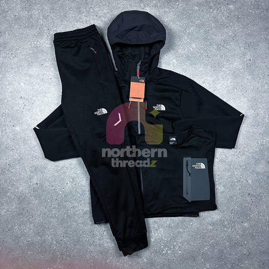 The North Face Mount Tracksuit Tri Set (Black)