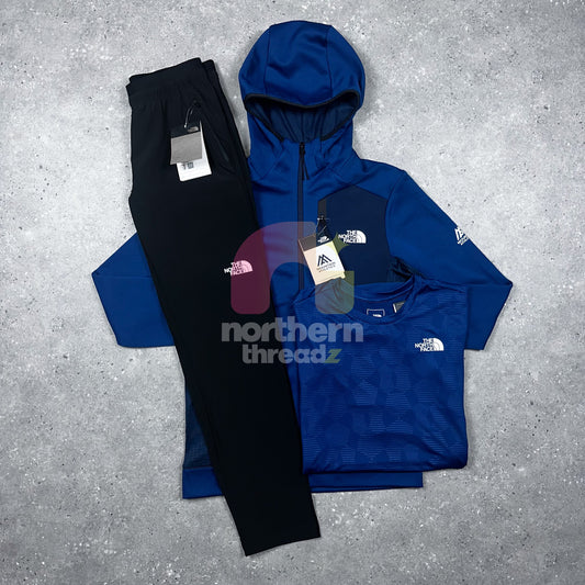 The North Face Tech Tracksuit Tri Set (Blue/Black)