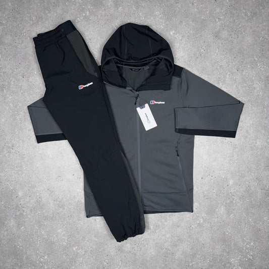 Berghaus Summit Cotton Tracksuit (Black/Grey)