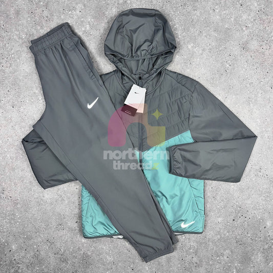 Nike Padded Tracksuit (Green/Grey) - S / S - Tracksuits - Northern Threadz