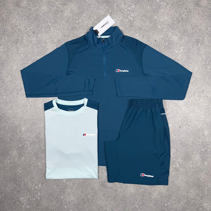 Berghaus 1/4 Zip Tri Set (Sky/Blue)