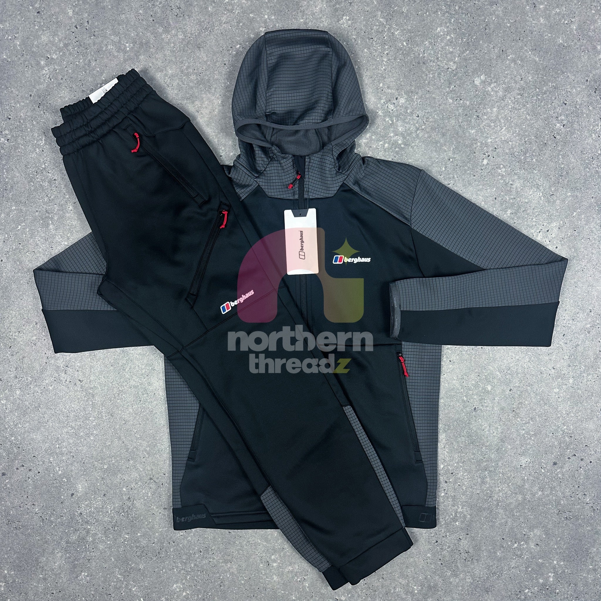 Berghaus Fleece Tracksuit (Black) - XS / XS - Tracksuits - Northern Threadz