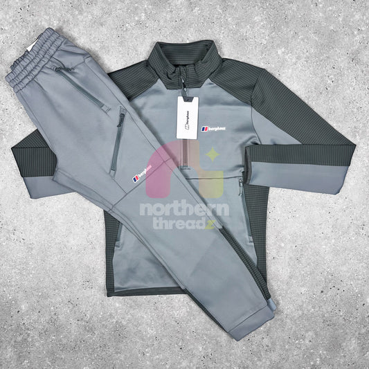 Berghaus 1/4 Zip Tracksuit (Grey) - XS / XS - Tracksuits - Northern Threadz