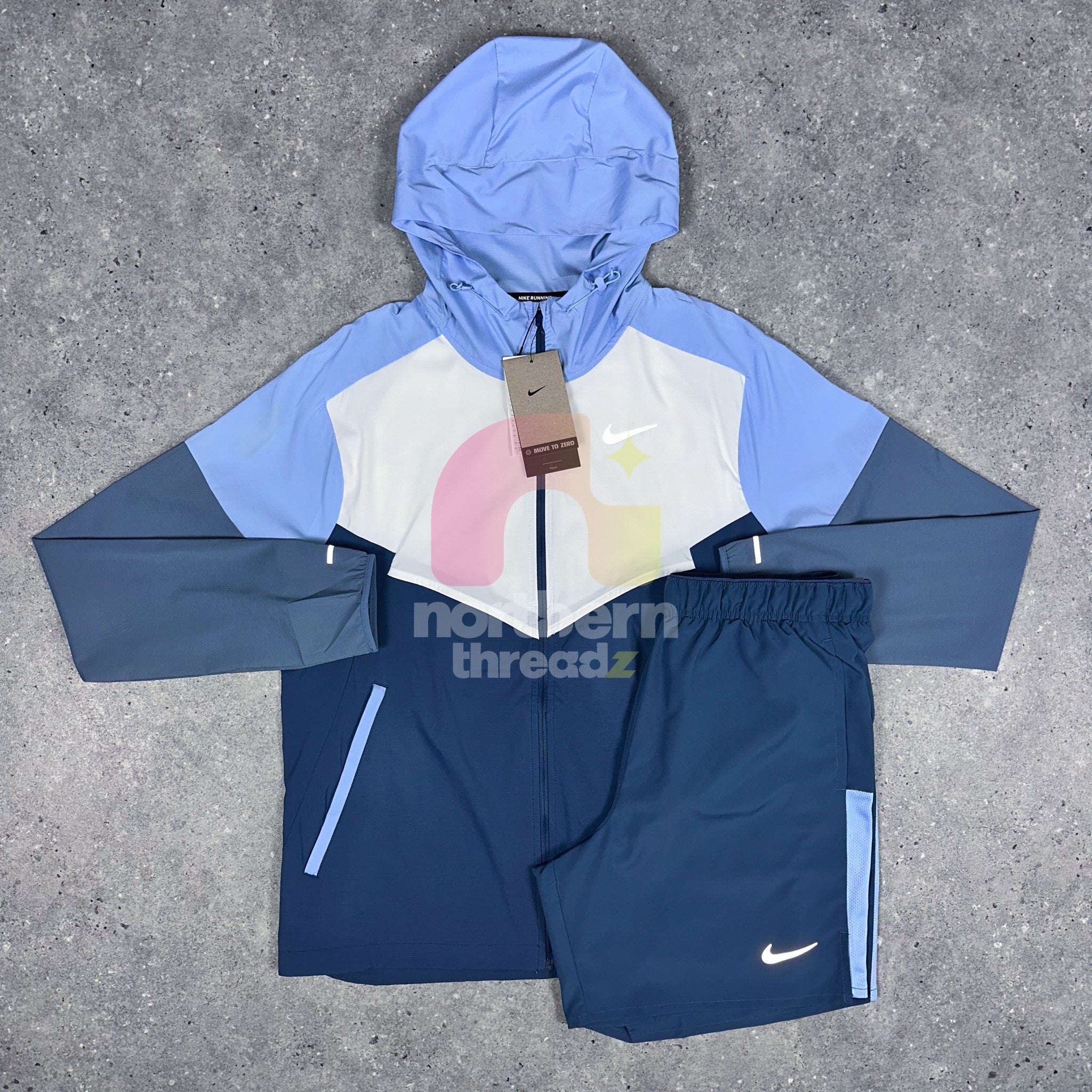 Nike Windbreaker & Challenger Set (Blue) - S / S - Outfits - Northern Threadz