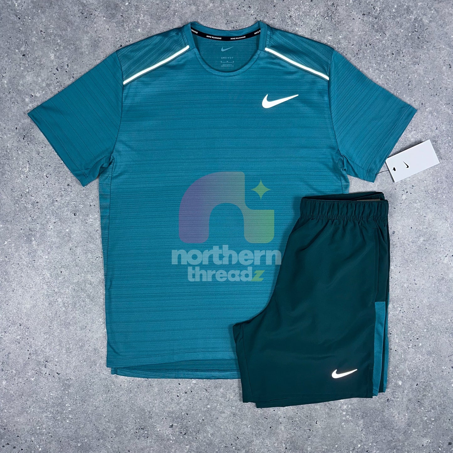 Nike Miler Set (Teal) - S / S - Outfits - Northern Threadz