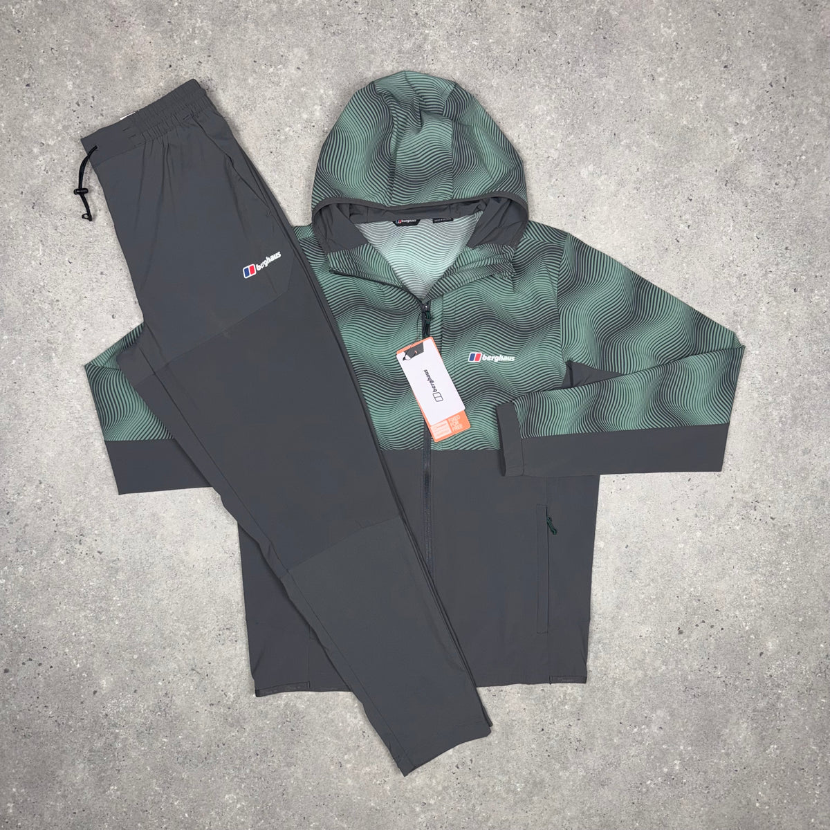 Berghaus Tech Woven Tracksuit 'Eucalyptus/Charcoal'