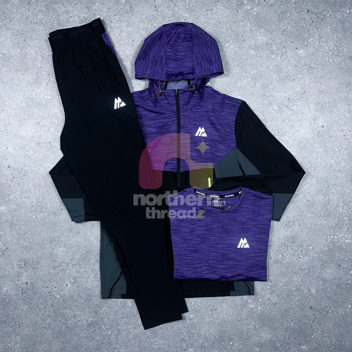 Montirex Trail Tracksuit Tri Set (Purple)