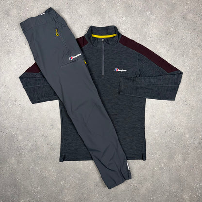 Berghaus 1/4 Zip Set (Burgundy/Charcoal)
