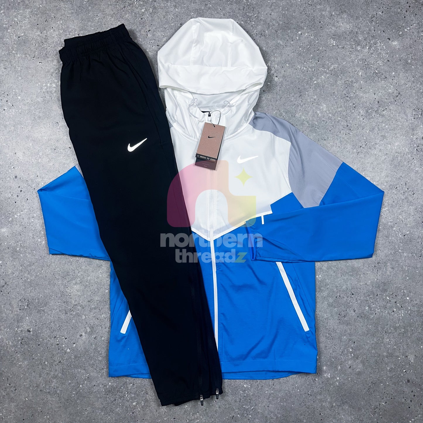 Nike Windbreaker Tracksuit (Blue/Black)
