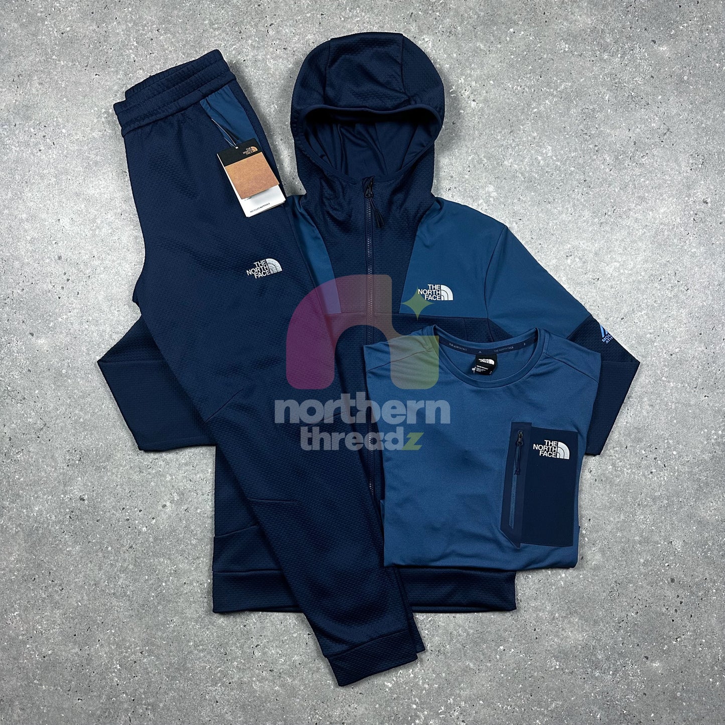 The North Face Mount Tracksuit Tri Set (Blue)