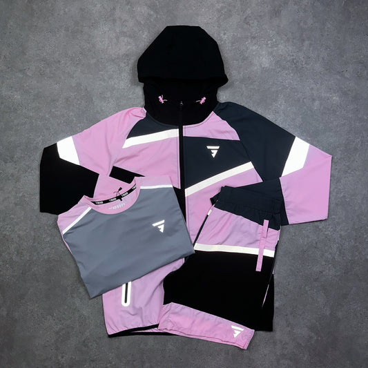 Griid Patchwork Tri Set (Pink)