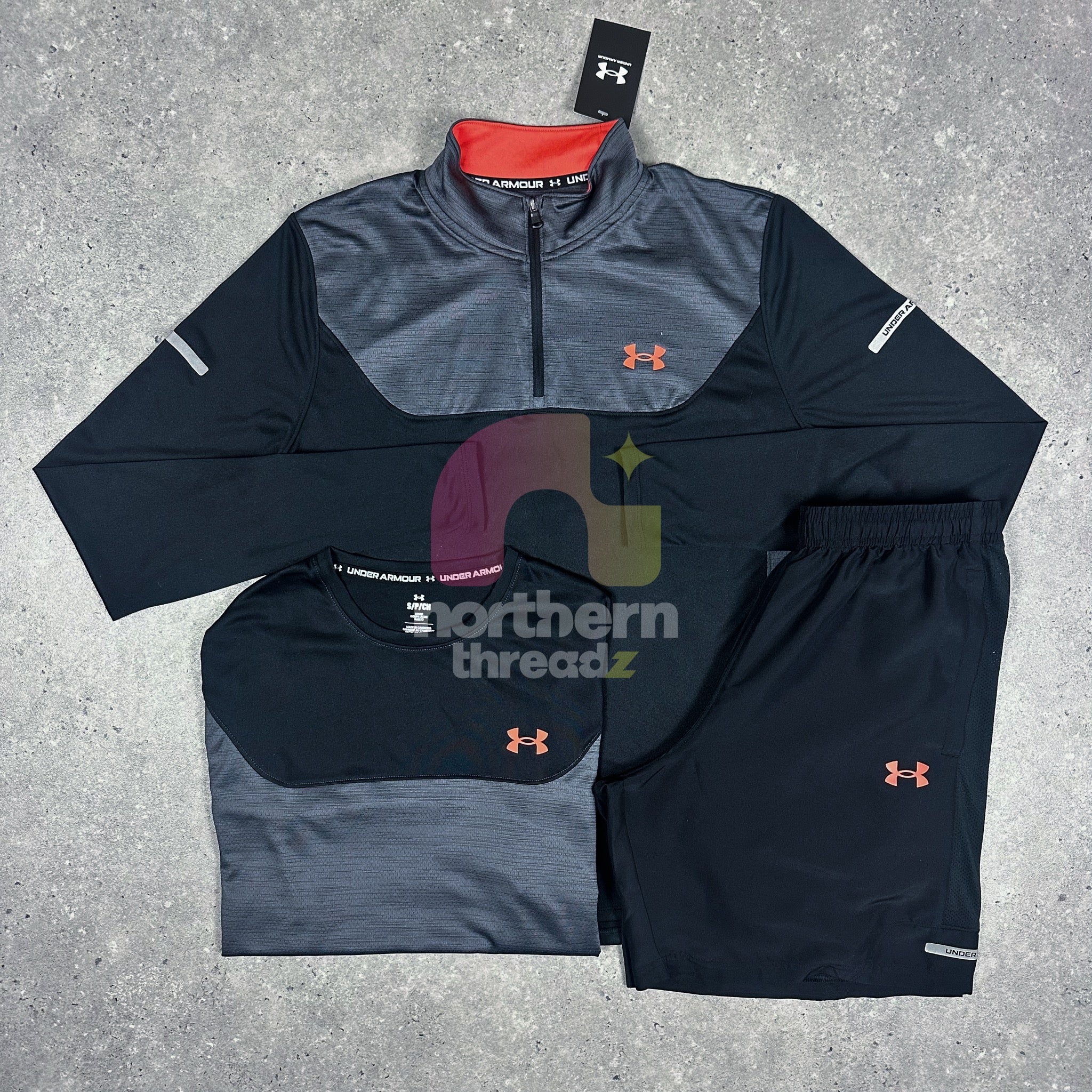 Under Armour Tech Tri Set (Black/Grey)