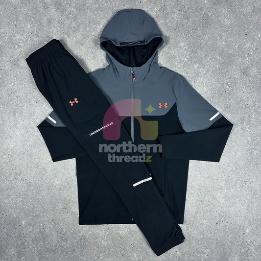 Under Armour Woven Tech Tracksuit (Black/Grey) - S / S - Tracksuits - Northern Threadz