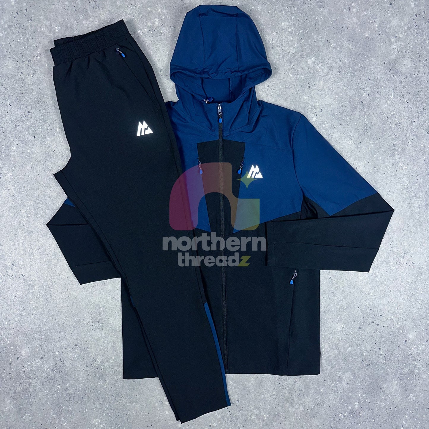 Montirex Vector Tracksuit (Black/Navy)