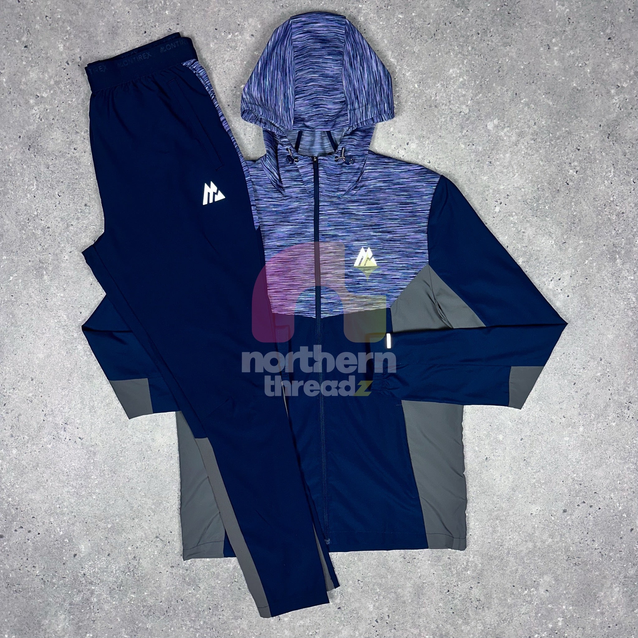 Montirex Trail Tracksuit (Purple/Navy) - S / S - Tracksuits - Northern Threadz