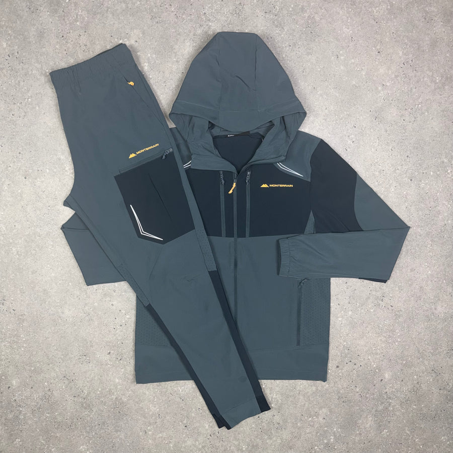 Monterrain Woven Tracksuit 'Midnight Navy/Burnt Orange'