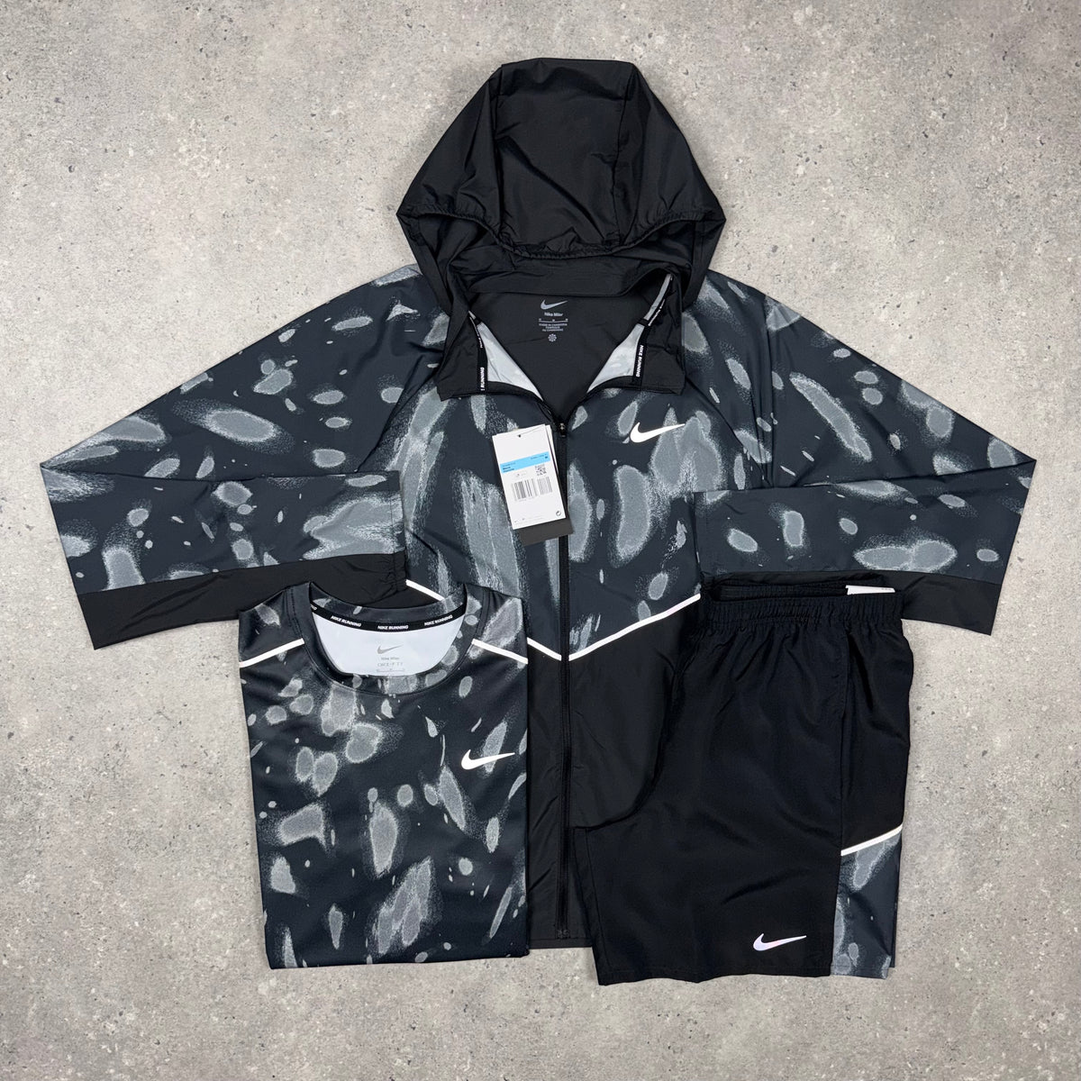 Nike Miler Eclipse Tri Set 'Black'