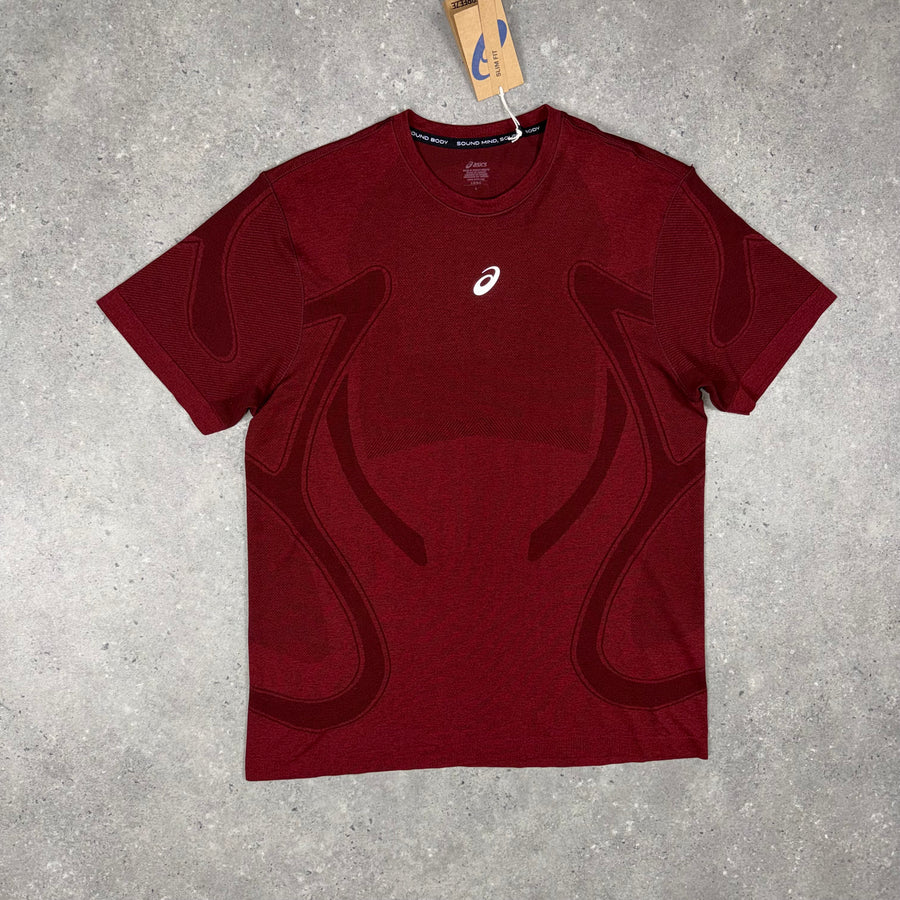 Asics Road T-Shirt 'Dark Red Planet'