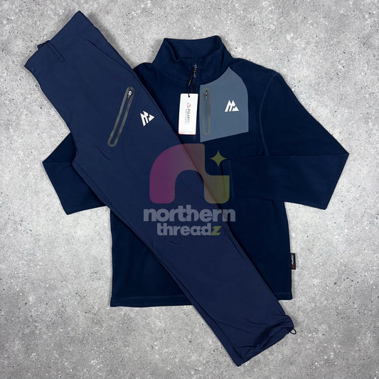 Montirex 1/4 Zip Fleece Tracksuit (Navy Blue)