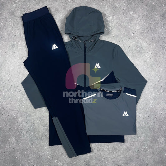 Montirex Woven Tracksuit Tri Set (Grey/Navy)