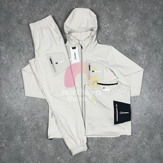 Berghaus Woven Tracksuit Tri Set (Beige)