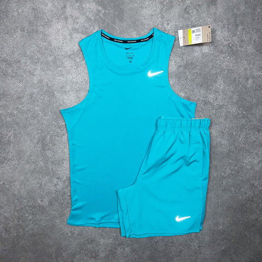 Nike Miler Vest Set (Turqoise)