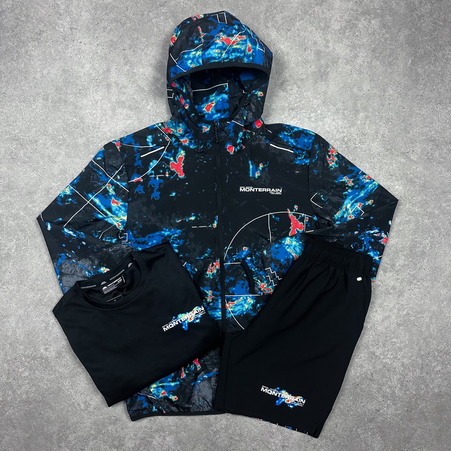Monterrain Radar Tri Set (Black/Multi)