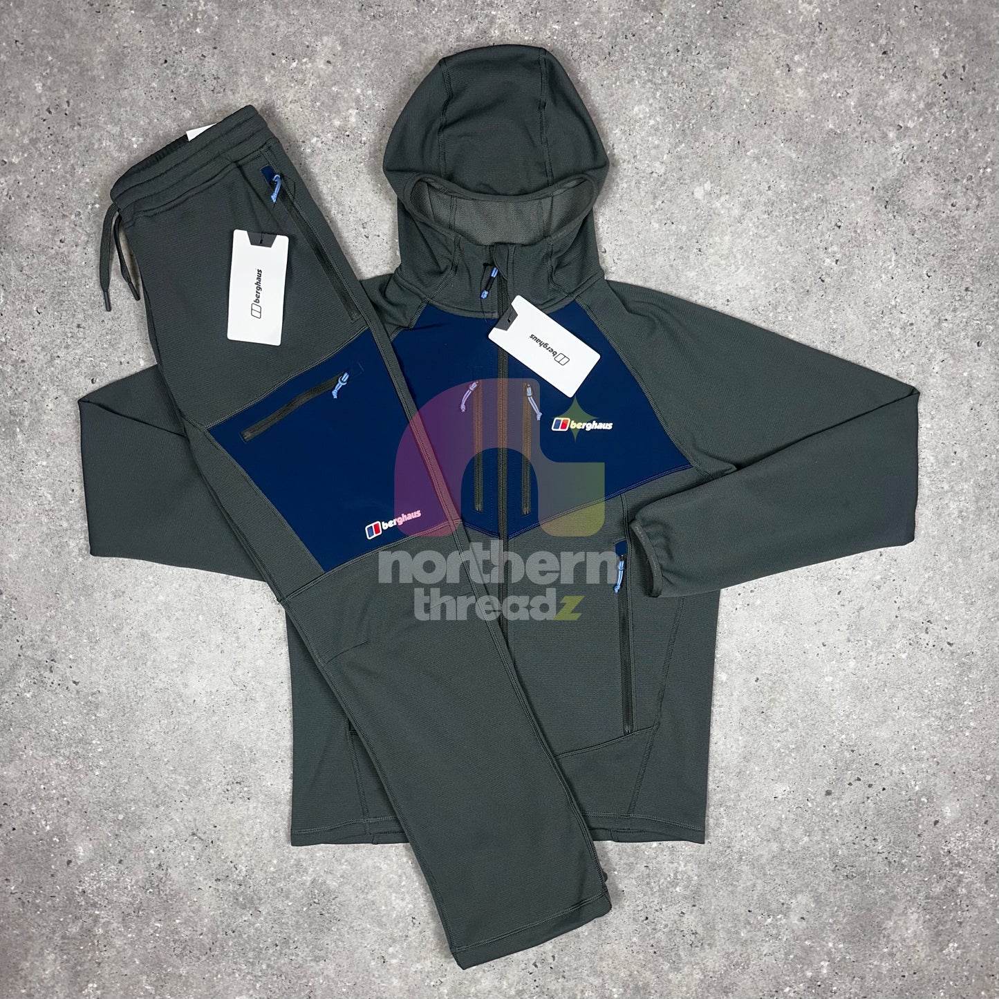 Berghaus Apex Tech Tracksuit (Grey/Blue)