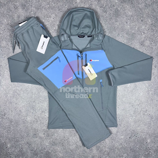 Berghaus Cotton Tracksuit (Grey/Baby Blue)