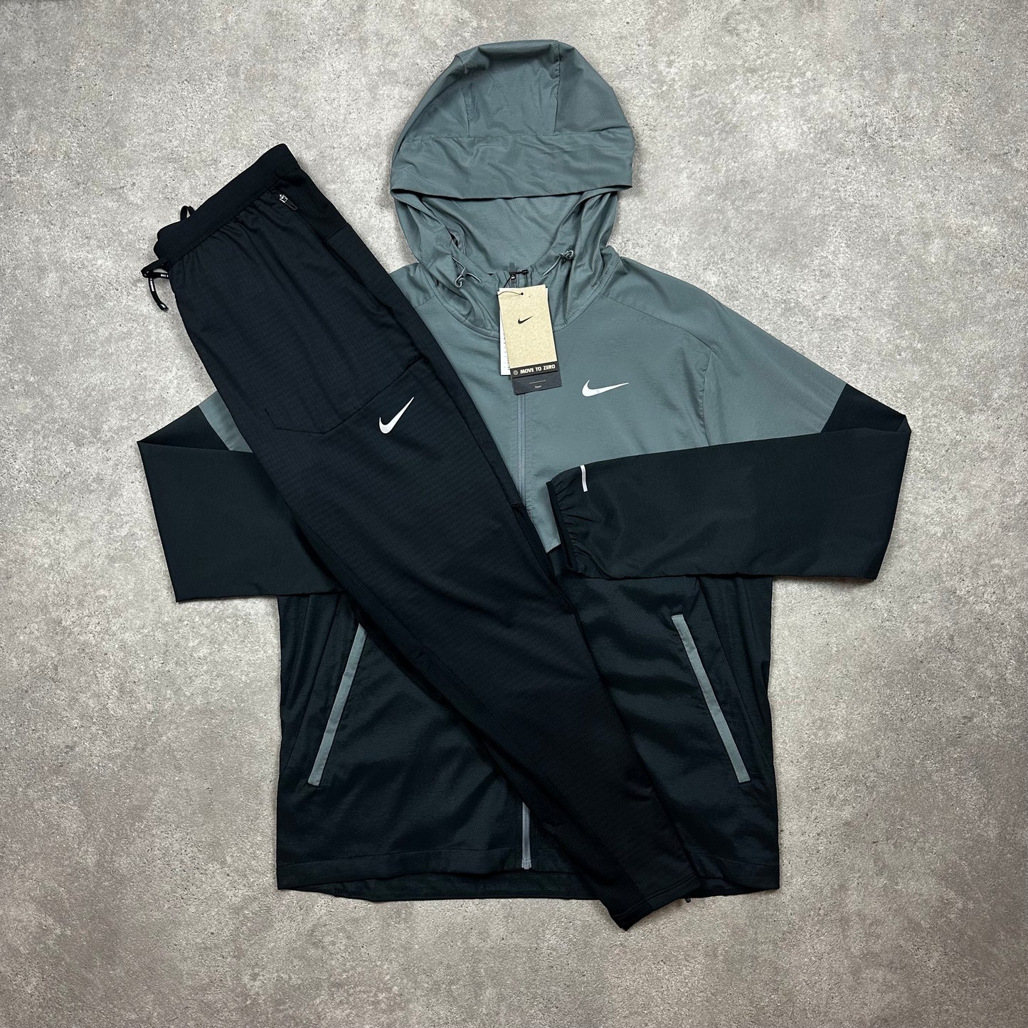 Nike Windbreaker Tracksuit (Grey/Black)