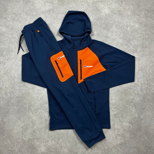 Berghaus Cotton Tracksuit (Navy/Orange)