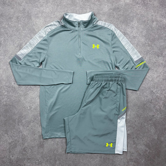 Under Armour Half Zip Set (Basil Green)