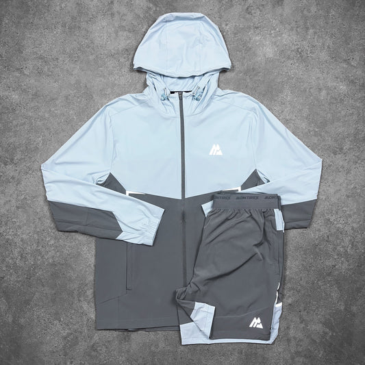 Montirex Woven Jacket & Shorts Set (Carolina Blue)
