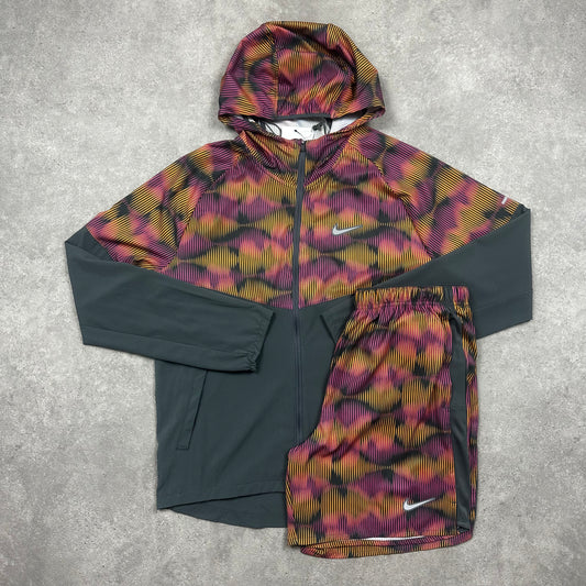 Nike Windbreaker Set (Coral/Grey)