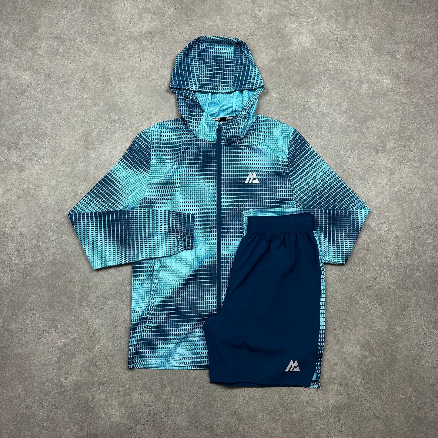 Montirex Jacket & Shorts Set (Turqoise/Navy)