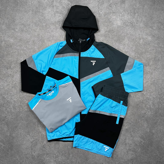 Griid Patchwork Tri Set (Blue)