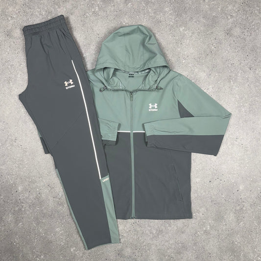 Under Armour Storm Tracksuit (Green/Grey)